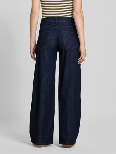 MAC Straight leg jeans met tunnelkoord, model 'CHarly' Donkerblauw - 5