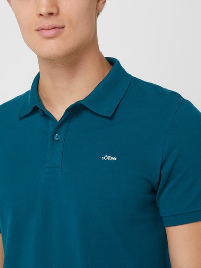 s.Oliver RED LABEL Regular Fit Poloshirt aus Piqué  Petrol 3