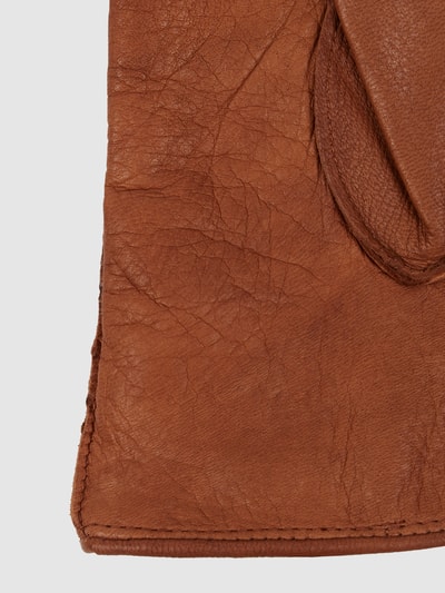 Pearlwood Handschoenen van hertenleer, model 'Mia' Cognac  - 2