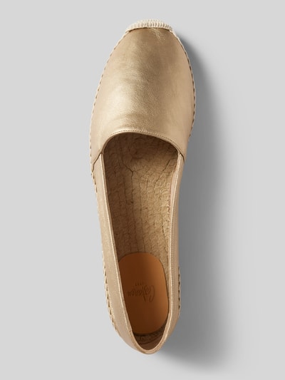 Castañer Espadrilles aus echtem Leder Modell 'KENDA' Gold 3