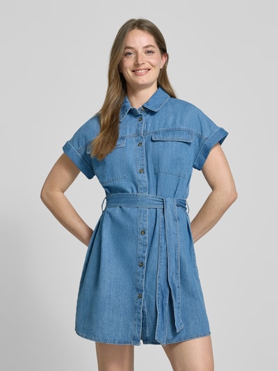 Vero Moda Getailleerde jeansjurk van puur katoen, model 'NOTUS' Jeansblauw - 4