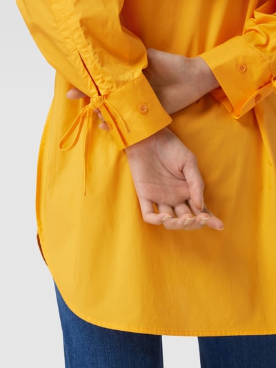 Second Female Oversized overhemdblouse met borstzak Oranje - 3