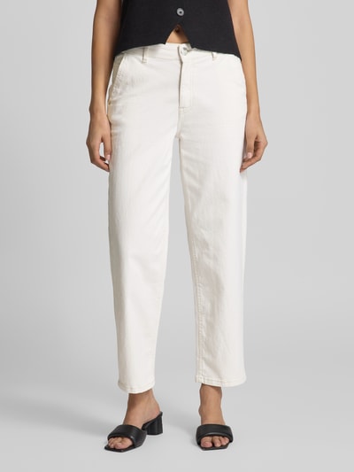 OPUS Tapered fit jeans met steekzakken, model 'Lolah' Offwhite - 4