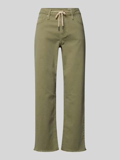 s.Oliver RED LABEL Straight Fit Jeans aus Baumwoll-Mix Modell 'KAROLIN' Oliv 2
