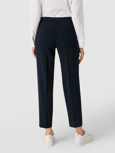 Betty Barclay Stoffen broek met smalle pasvorm en persplooien  Marineblauw - 5