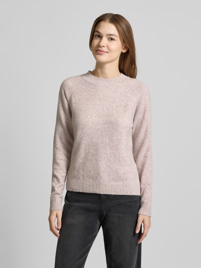 Vero Moda Regular Fit Strickpullover in Melange Modell 'DOFFY' Hellrosa 4