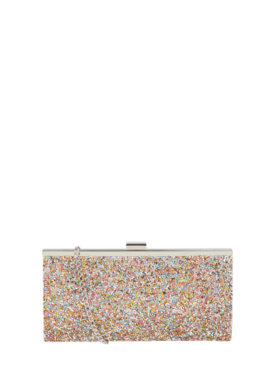 Jake*s Cocktail Clutch met strass-steentjes Oudroze gemêleerd - 1