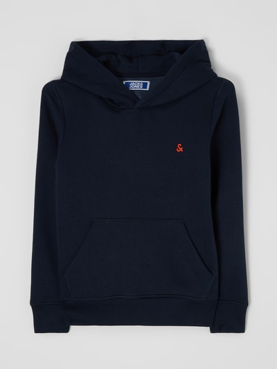 Jack & Jones Hoodie met kangoeroezak, model 'Star' Marineblauw - 1