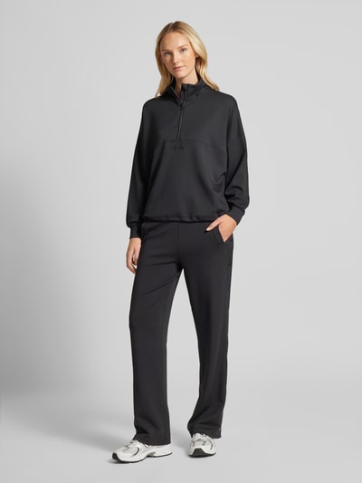 AIMN Sweatshirt mit Label-Stitching Black 1