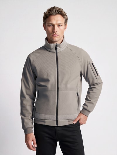 BOSS Green Regular Fit Jacke aus Polyester mit Cord- und Fleece-Partien Sand 4