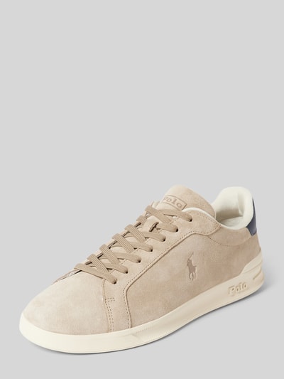 Polo Ralph Lauren Ledersneaker mit Label-Details Beige 1