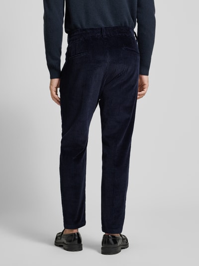 Drykorn Slim fit pantalon met structuurmotief Marineblauw - 5