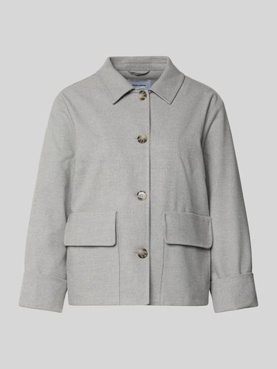 More & More Regular fit blazer met klepzakken Lichtgrijs - 2