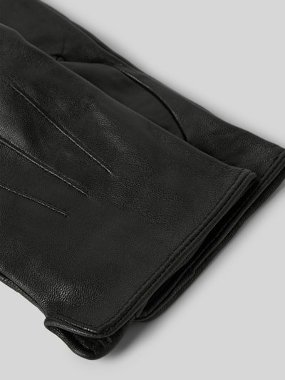 EEM Rękawiczki z imitacji skóry Czarny 2