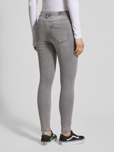 Only Skinny Fit Jeans aus Baumwoll-Mix Modell 'WAUW' Mittelgrau Melange 5