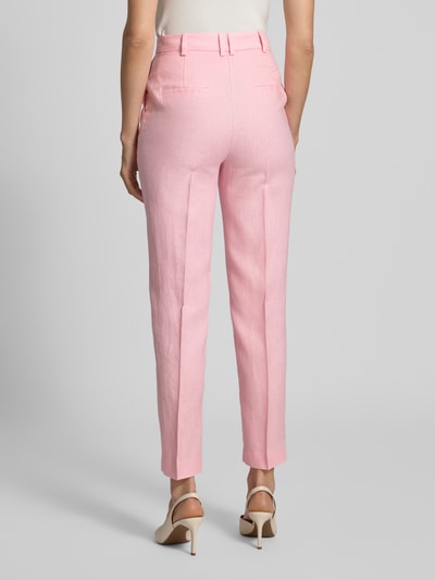 Mango Leinenhose mit Gesäßtaschen Modell 'BORELI' Hellrosa 5