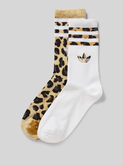 adidas Originals Socken mit Label-Print im 2er-Pack Beige 1