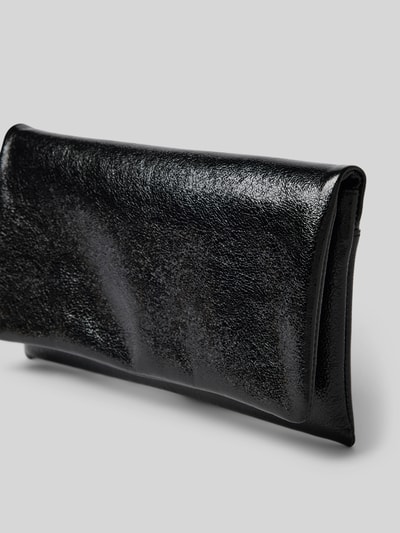 Abro Clutch mit Reißverschlussfach innen Metallic Black 3