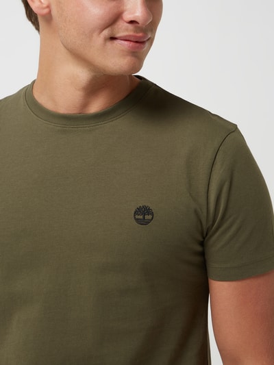 Timberland Slim Fit T-Shirt aus Baumwolle Oliv 3