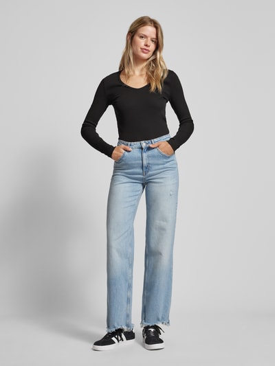 Calvin Klein Jeans Shirt met lange mouwen en labelpatch Zwart - 1