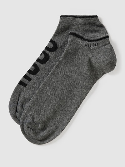 HUGO CLASSIFICATION Sneakersocken mit Logo-Details im 2er-Pack Modell 'Logo' Mittelgrau 1