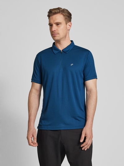 Joy Poloshirt mit Label-Stitching Modell 'CLAAS' Blau 4