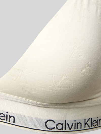 Calvin Klein Underwear BH mit elastischem Logo-Bund Offwhite 2