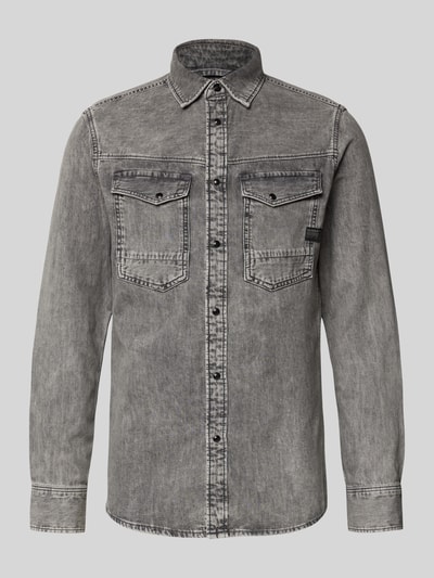G-Star Raw Slim Fit Jeanshemd mit Brusttaschen Modell 'Dakota' Mittelgrau 2