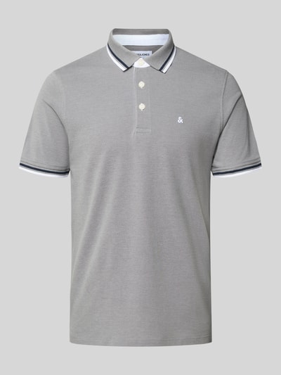 Jack & Jones Regular Fit Poloshirt mit Knopfleiste Modell 'PAULOS' Hellgrau 2