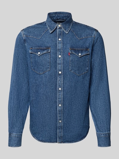 Levi's® Regular Fit Jeanshemd aus reiner Baumwolle Modell 'BARSTOW WESTERN' Jeansblau 2