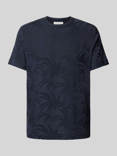 Tom Tailor T-Shirt mit Allover-Muster Dunkelblau 2