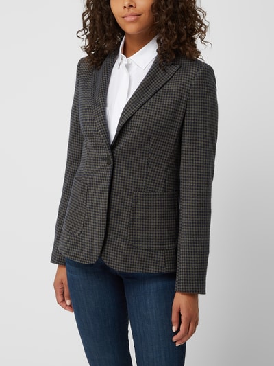 Windsor Blazer mit Allover-Muster Oliv 4