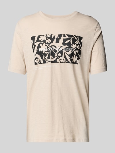 Jack & Jones T-Shirt mit Label-Print Modell 'JEFF' Offwhite 2