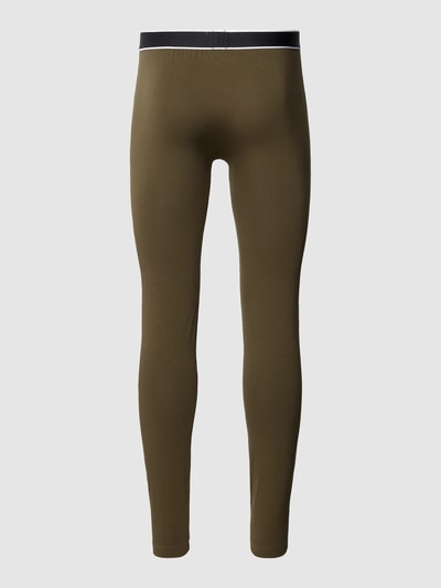 BOSS Legging met elastische band, model 'Long John' Groen - 3