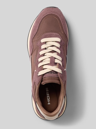 Produktfoto, Sneaker aus Leder-Mix Modell 'City' von HOFF in Rosa und Beige mit Logo-Detail, leicht profilierter Sohle, abgerundete Passform.