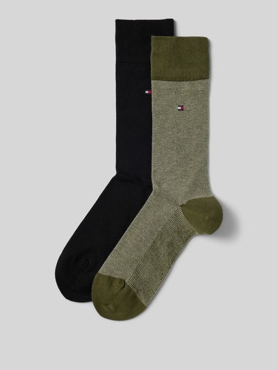 Tommy Hilfiger Kousen van katoenmix, per 2 paar Kaki - 1