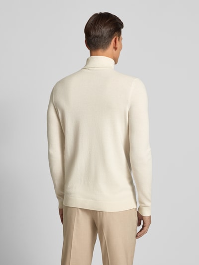 Christian Berg Men Strickpullover aus reinem Kaschmir Offwhite Melange 5