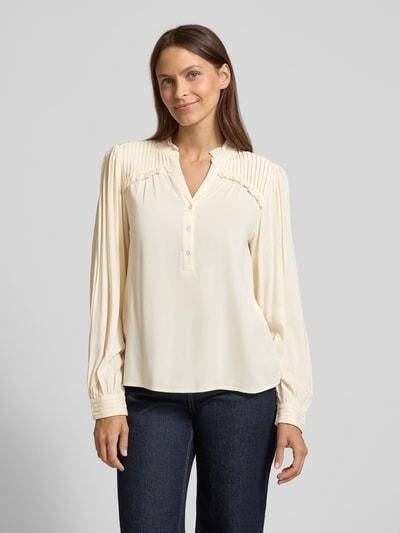 Soyaconcept Relaxed Fit Bluse aus reiner Viskose Modell 'Radia' Beige 4