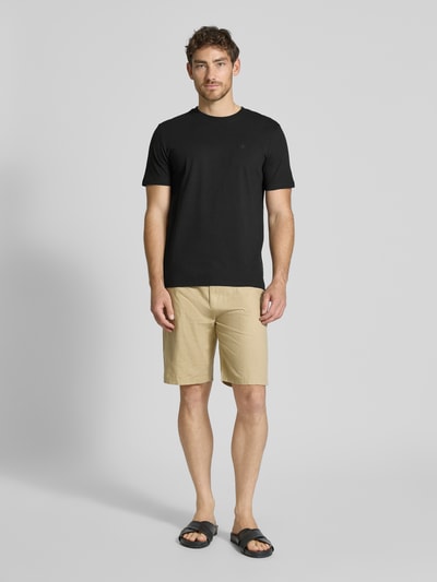 Scotch & Soda T-Shirt mit Logo-Stitching Black 1