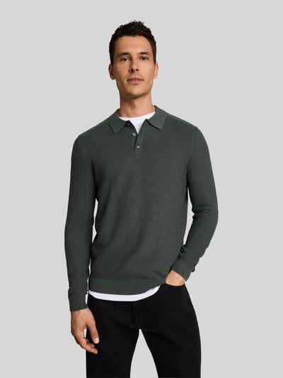 Tom Tailor Regular Fit Pullover mit Strukturstrick aus reiner Baumwolle Oliv 4