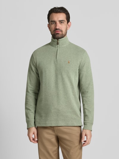 Polo Ralph Lauren Bluza ze stójką Limonkowy melanż 4