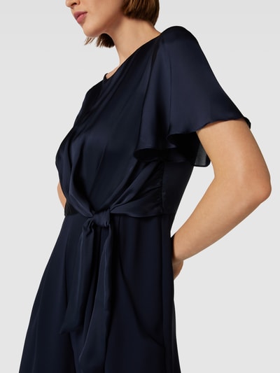 Christian Berg Cocktail Jumpsuit mit Knoten-Detail Marine Melange 3