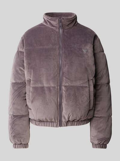 Guess Activewear Steppjacke mit Strasssteinbesatz Mauve 1