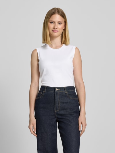 Polo Ralph Lauren Pullunder mit Logo-Stitching und Rundhalsausschnitt Weiss 4