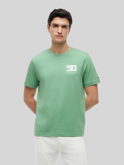 Tommy Hilfiger Regular Fit T-Shirt aus reiner Baumwolle Hellgruen 4
