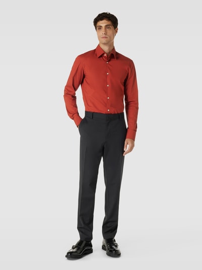 BOSS Slim Fit Business-Hemd mit Kentkragen Modell 'HANK' Terra 1