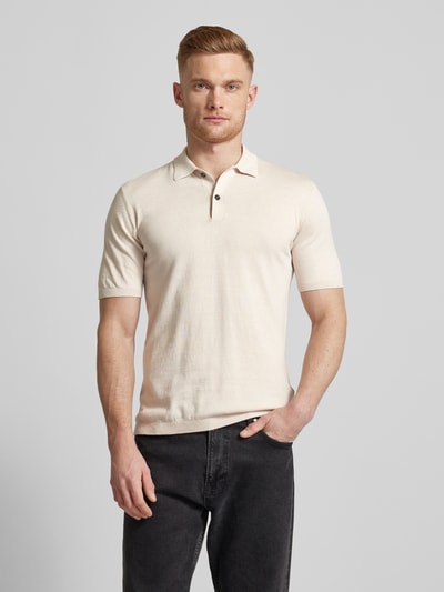 CK Calvin Klein Regular fit poloshirt in effen design Zand - 4