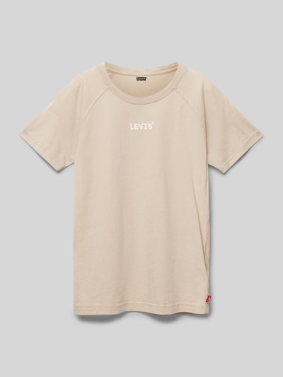 Levi’s® Kids T-Shirt mit Label-Stitching Modell 'LIVED' Camel 1