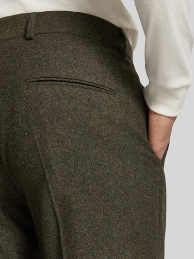Tiger of Sweden Slim Fit Hose aus Woll-Mix mit Baumwoll-Anteil Modell 'Tenuta' Dunkelgruen 3
