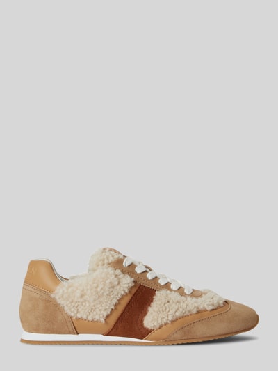 Lauren Ralph Lauren Sneakers van echt kalfssuède model 'DANI' Offwhite - 2